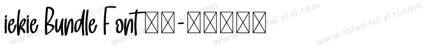 iekie Bundle Font 官方字体转换